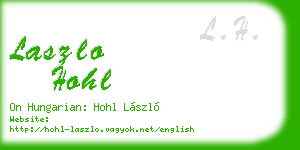 laszlo hohl business card